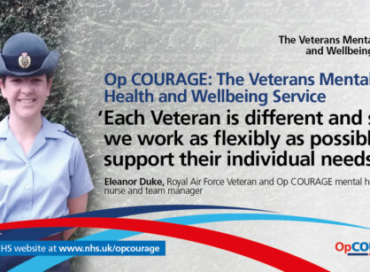 Photo and quote from Eleanor Duke about Op COURAGE
